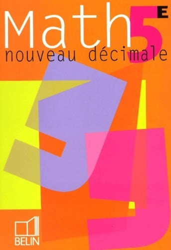 Livrenpoche : Math 5e - Philippe Depresle - Livre