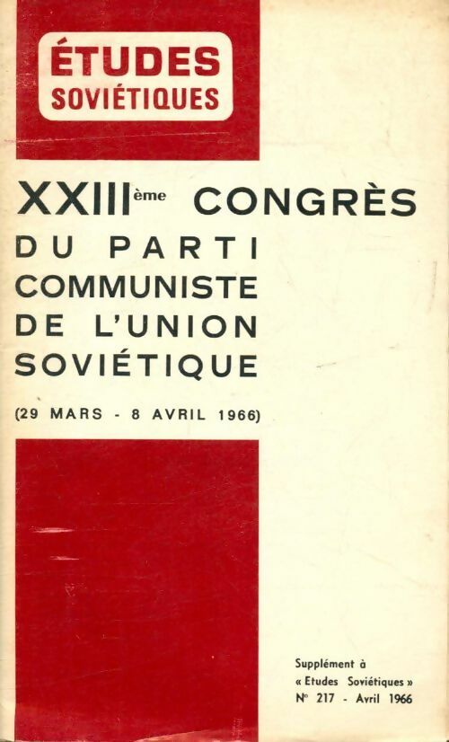 Livrenpoche : Etudes soviétiques n°217 - Collectif - Livre