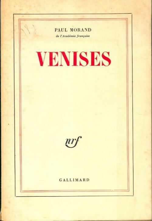 Livrenpoche : Venises - Paul Morand - Livre