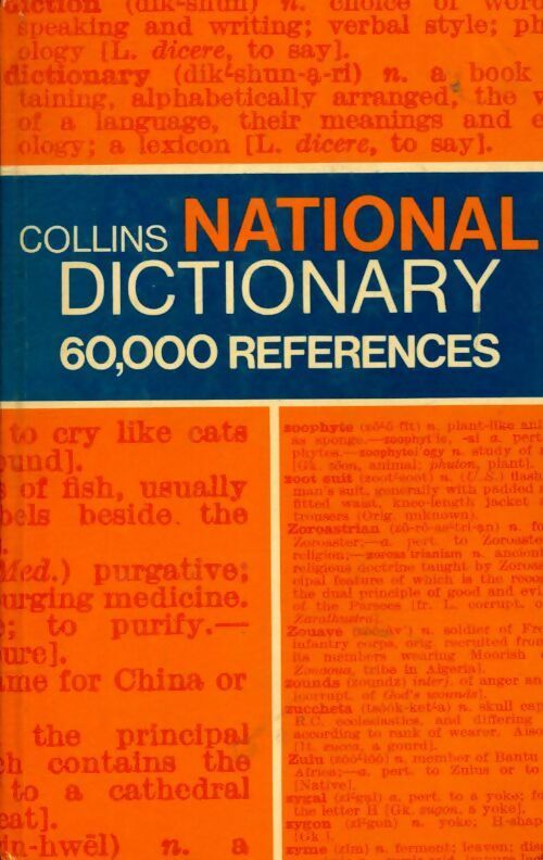 Livrenpoche : Collins national dictionary - Collectif - Livre