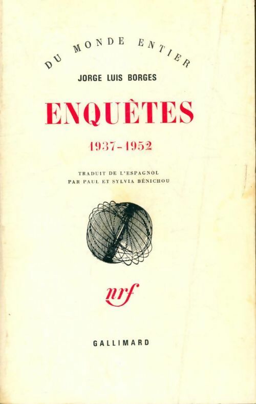 Livrenpoche : Enquêtes : 1937-1952 - Jorge Luis Borges - Livre