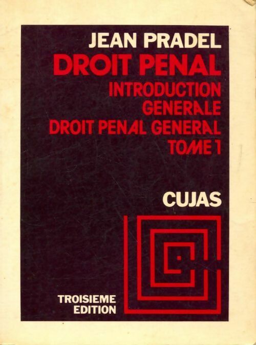 Livrenpoche : Droit pénal Tome I - Pradel - Livre