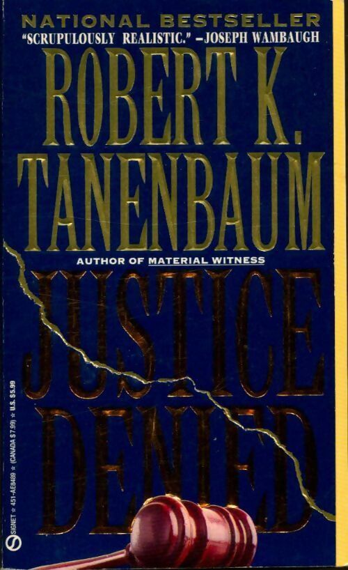 Livrenpoche : Justice denied - Robert K. Tanenbaum - Livre