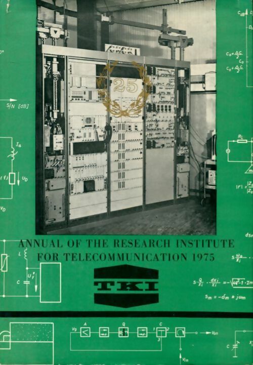 Livrenpoche : Annual of the research institute for telecommunication 1975 - Collectif - Livre