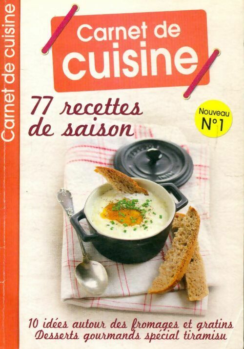 77 recettes de saison - Collectif -  Carnet de cuisine - Livre
