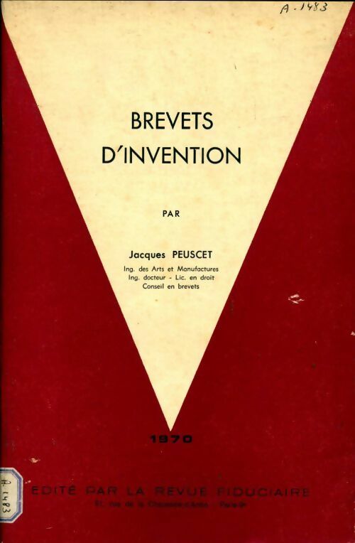 Livrenpoche : Brevets d'invention - Jacques Peuscet - Livre