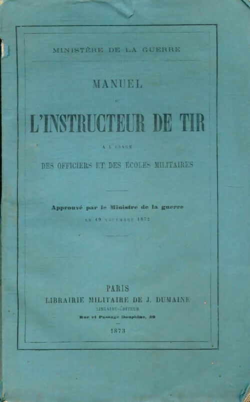 Livrenpoche : Manuel de l'instructeur de tir - Collectif - Livre
