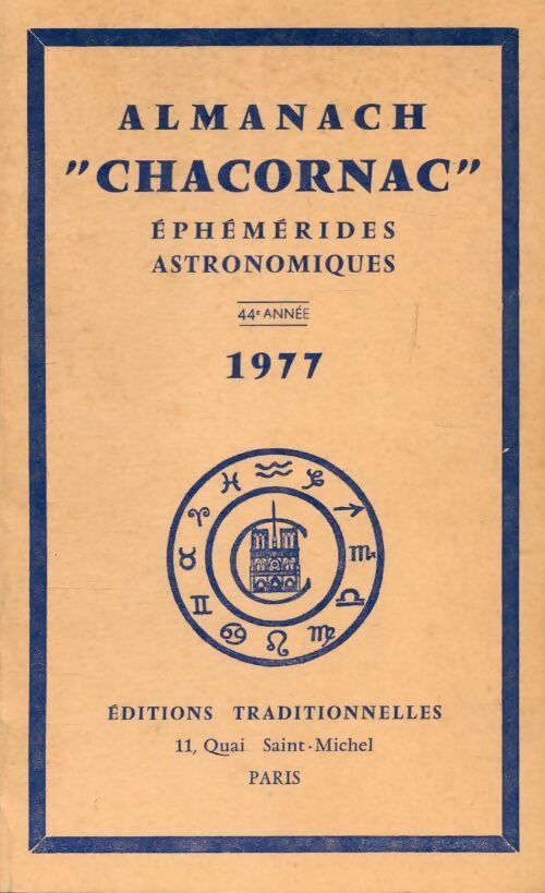 Livrenpoche : Almanach Chacornac éphémérides astronomique 1977 - Collectif - Livre