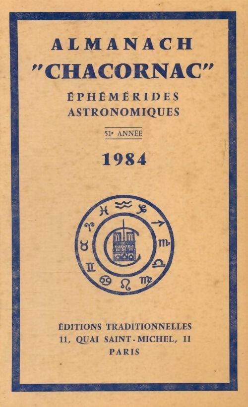 Livrenpoche : Almanach Chacornac éphémérides astronomiques 1984 - Collectif - Livre