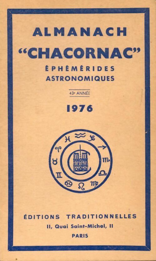Livrenpoche : Almanach Chacornac éphémérides astronomiques 1976 - Collectif - Livre