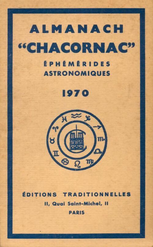 Livrenpoche : Almanach Chacornac  éphémérides astronomiques 1970 - Collectif - Livre