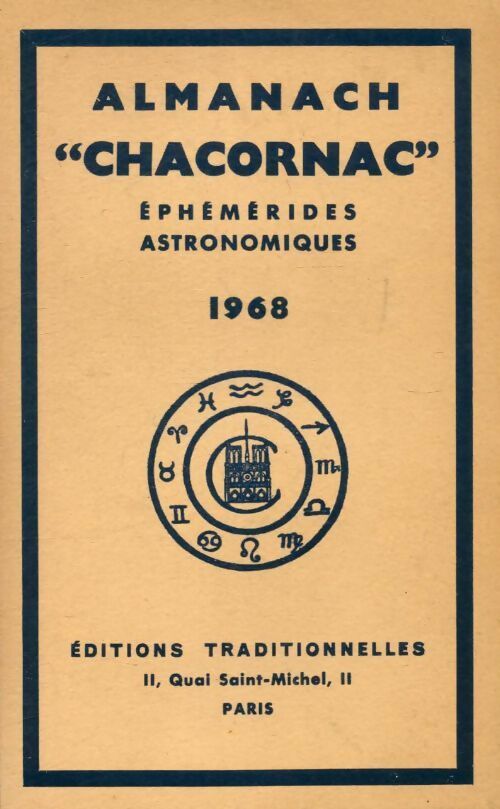 Livrenpoche : Almanach Chacornac éphémérides astronomiques 1968 - Collectif - Livre