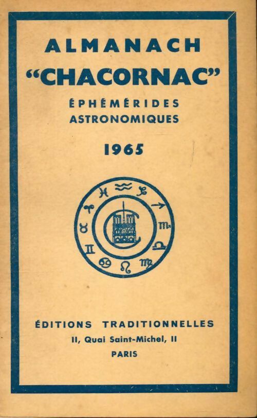 Livrenpoche : Almanach Chacornac éphémérides astronomique 1965 - Collectif - Livre