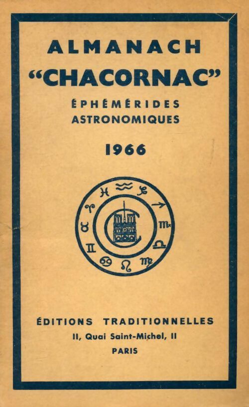Livrenpoche : Almanach Chacornac éphémérides astronomiques 1966 - Collectif - Livre