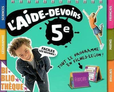 Livrenpoche : L'aide-devoirs 5e - Collectif - Livre