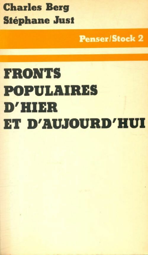 Livrenpoche : Front populaires d'hier et d'aujourd'hui - Charles Berg - Livre