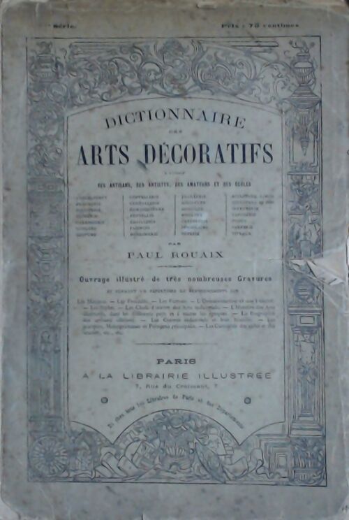 Livrenpoche : Dictionnaire des arts décoratifs - Paul Rouaix - Livre