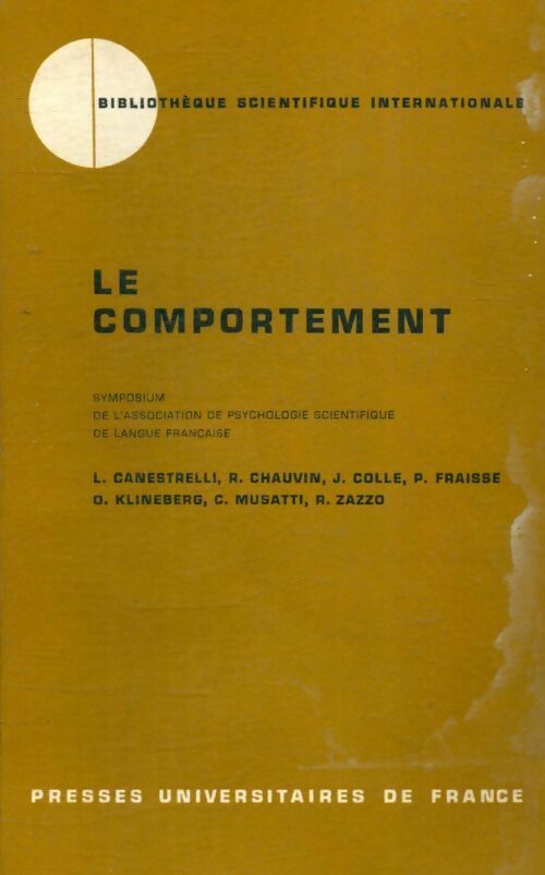 Livrenpoche : Le comportement - Collectif - Livre