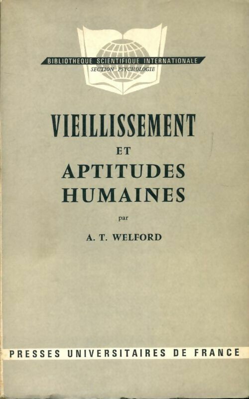 Livrenpoche : Vieillissement et aptitudes humaines - A.T Welford - Livre