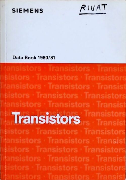 Transistors : Data book 1980-1981 - Collectif -  Siemens - Livre