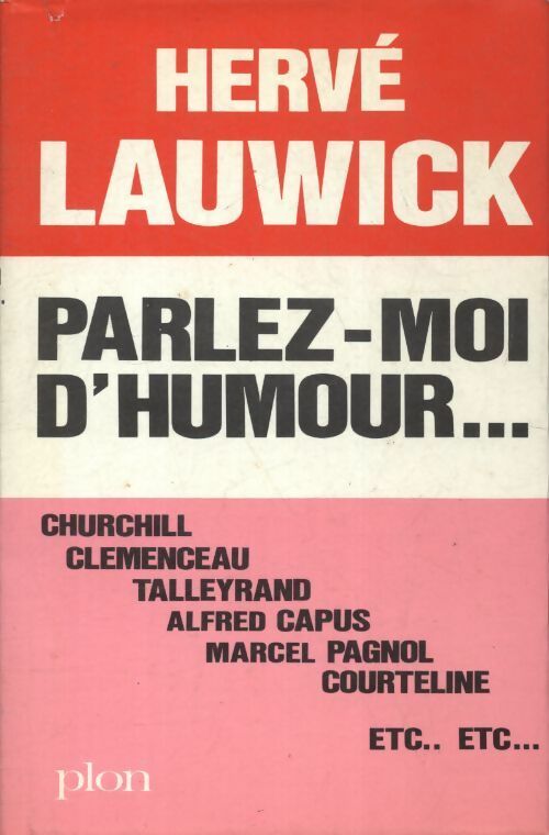 Livrenpoche : Parlez-moi d'humour - Hervé Lauwick - Livre