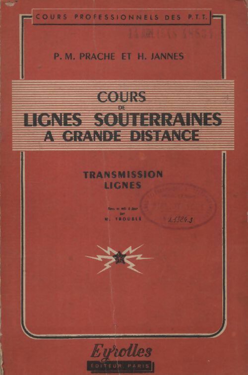 Livrenpoche : Cours de lignes souterraines à grande distance - Collectif - Livre