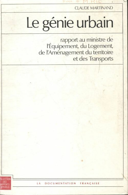 Livrenpoche : Le génie urbain - Claude Martinand - Livre