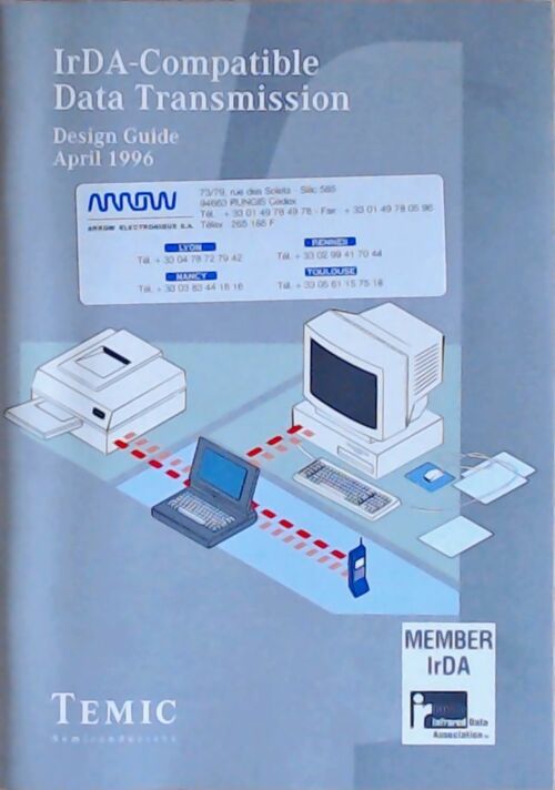 Livrenpoche : IrDA-compatible data transmission : Design guide 1996 - Collectif - Livre