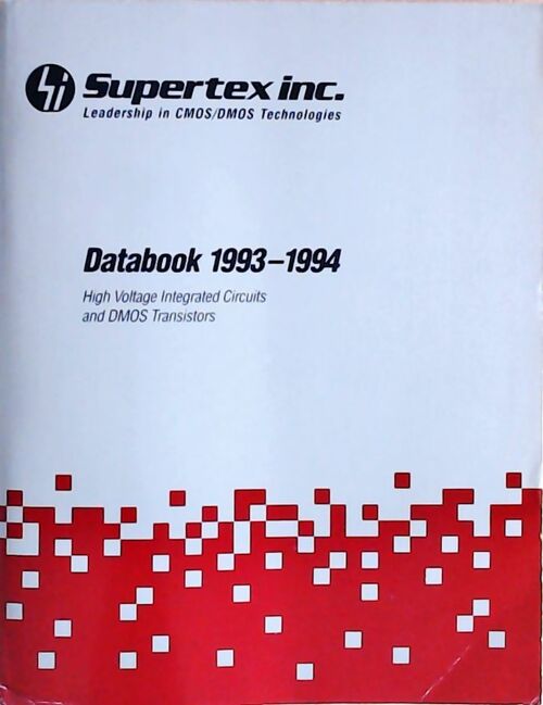 Livrenpoche : High voltage integrated circuits and DMOS transistors : Databook 1993-1994 - Collectif - Livre