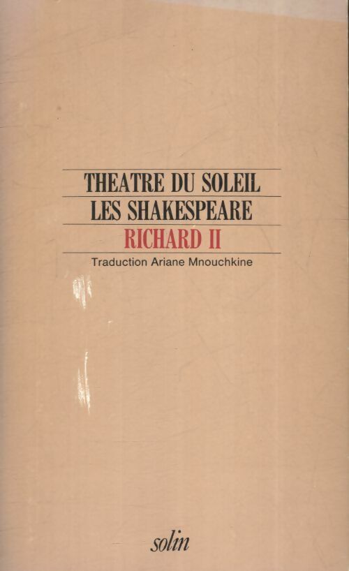Livrenpoche : Richard II - William Shakespeare - Livre