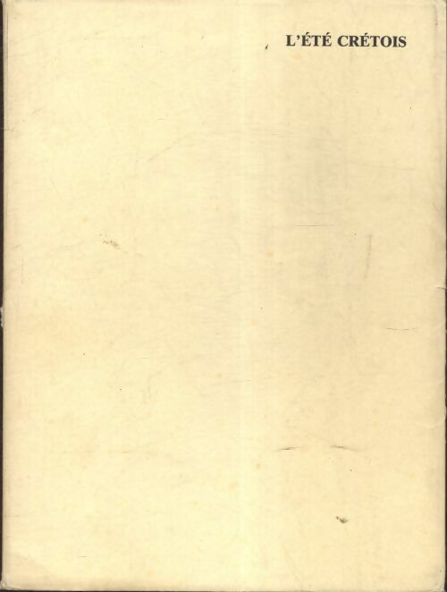 Livrenpoche : L?été crétois - Andrée Marchand - Livre