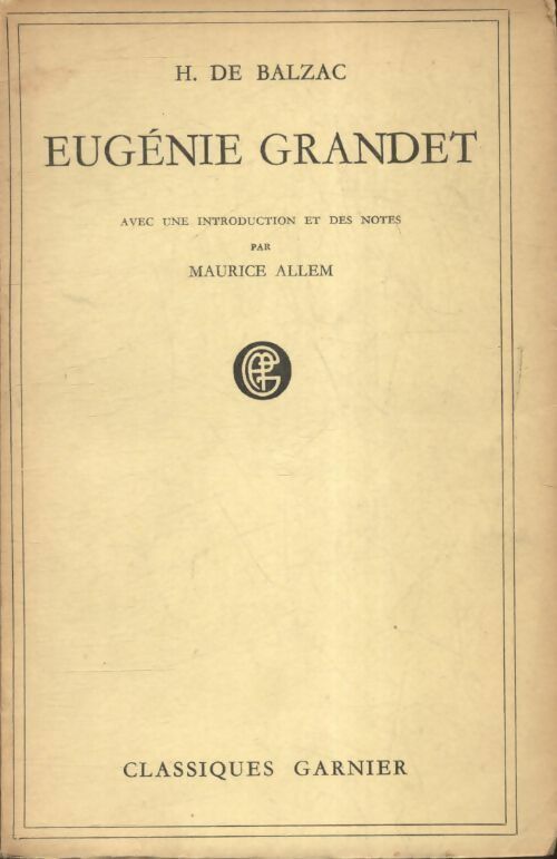 Livrenpoche : Eugénie Grandet - Honoré De Balzac - Livre