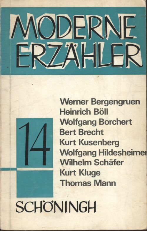 Livrenpoche : Moderne erzähler Tome XIV - Collectif - Livre