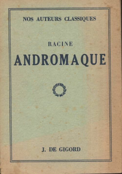 Livrenpoche : Andromaque - Racine - Livre