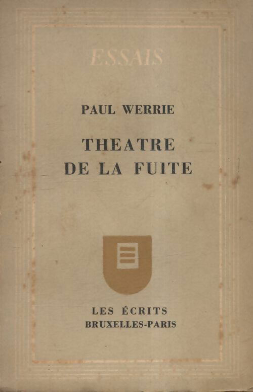 Livrenpoche : Théâtre de la fuite - Paul Werrie - Livre