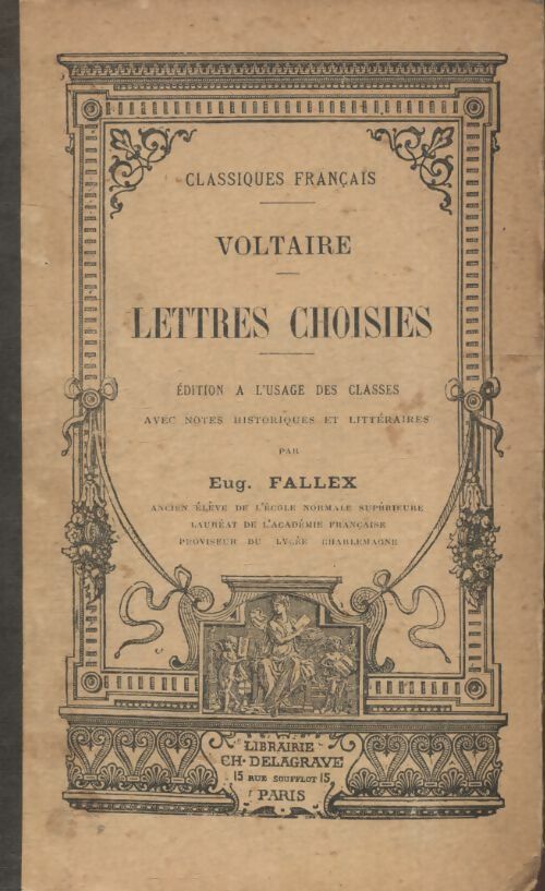 Livrenpoche : Lettres choisies - Voltaire - Livre