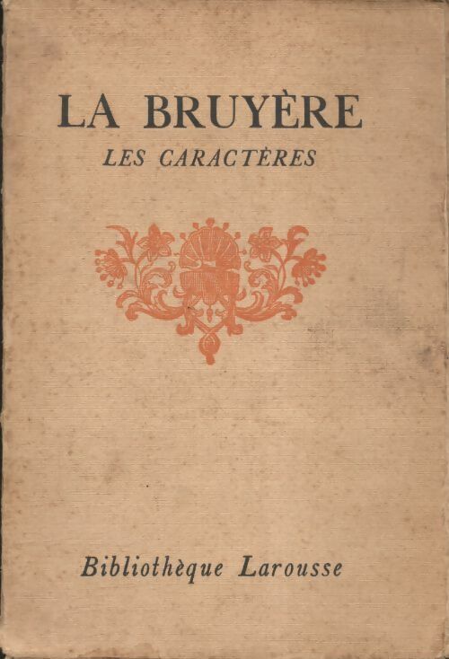 Livrenpoche : Les caractères - Jean De la Bruyère - Livre