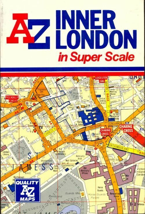 Livrenpoche : A Z inner London in super scale - Collectif - Livre