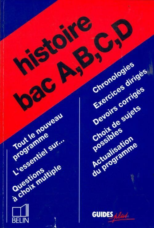 Livrenpoche : Histoire bac A, B, C, D - Collectif - Livre