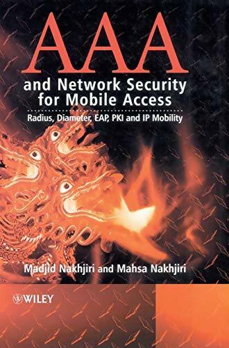 Livrenpoche : AAA and network security for mobile access - Madjid Nakhjiri - Livre