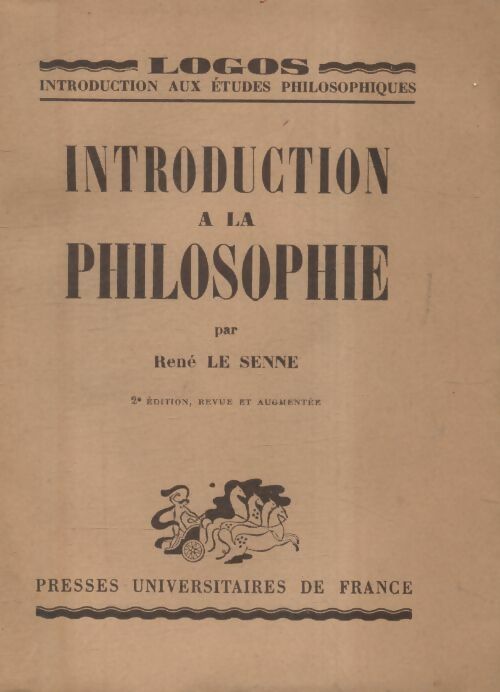 Livrenpoche : Introduction à la philosophie - René Le Senne - Livre