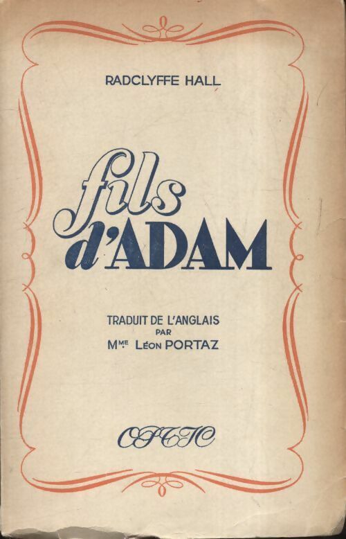 Livrenpoche : Fils d'Adam - Radclyffe Hall - Livre