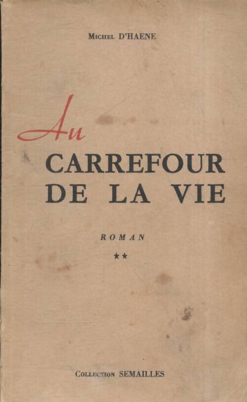Livrenpoche : Au carrefour de la vie - Michel D'Haene - Livre