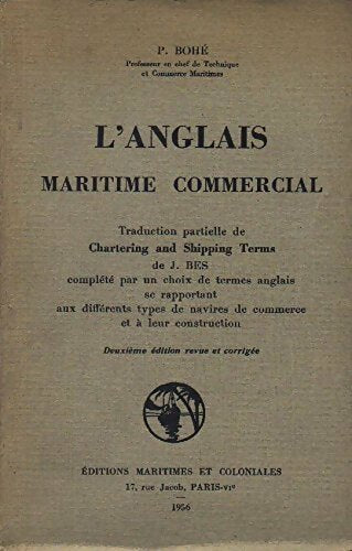 Livrenpoche : L'anglais maritime commercial - Pierre Bohé - Livre