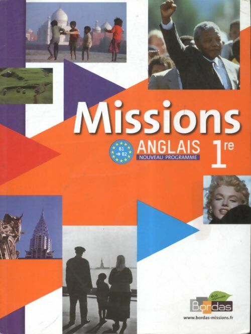Missions anglais Première - Collectif -  Bordas GF - Livre