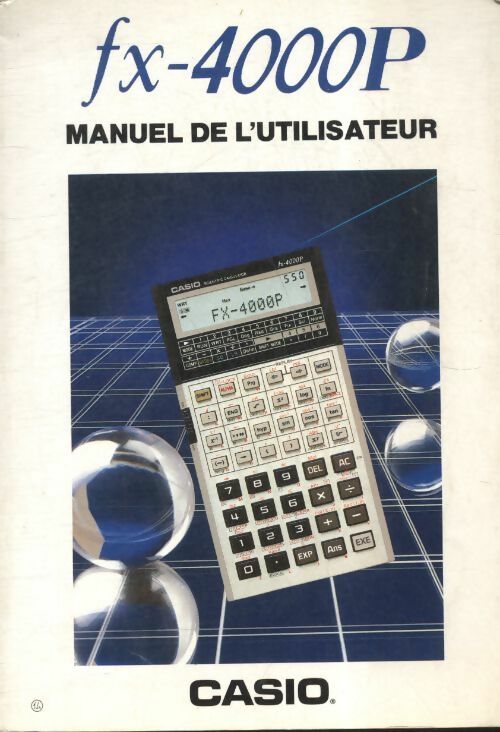 Livrenpoche : Fx-4000P manuel de l'utilisateur - Collectif - Livre