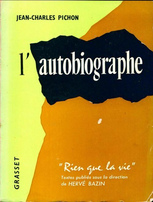 Livrenpoche : L'autobiographie - Jean-Charles Pichon - Livre
