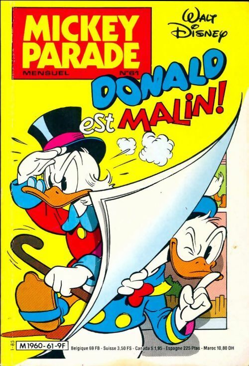 Livrenpoche : Mickey parade n°61 : Donald est malin ! - Collectif - Livre