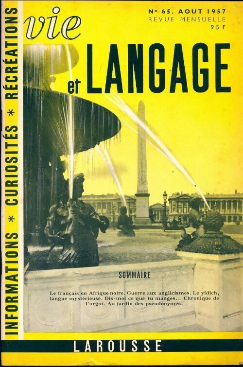 Livrenpoche : Vie et langage n°65 - Collectif - Livre