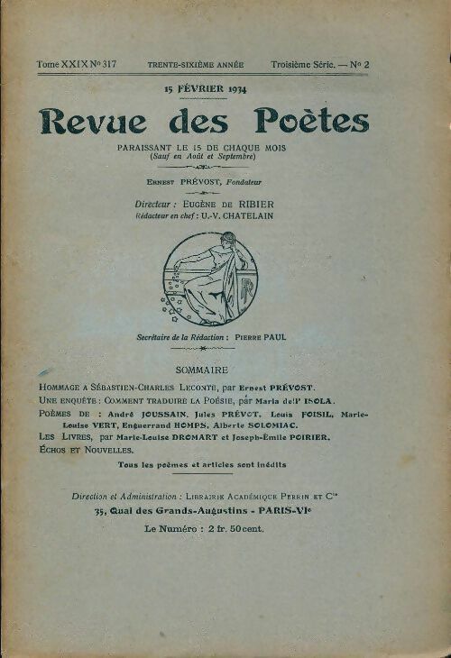 Revue des poètes n°317 - Collectif -  La revue des poètes - Livre